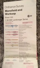 1992 Landranger Ordnance Survey Map Mansfield, Worksop And Surrounding Sheet 158