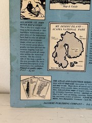 DeLorme Maine 115 Fishing Maps Lakes, Ponds, Counties, Towns, Depths, Fish 1980