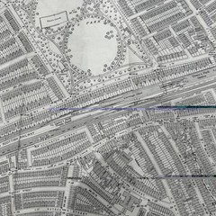 Ordnance Survey 25 Inch To The Mile Large Scale Map 1938. Queen’s Park . London