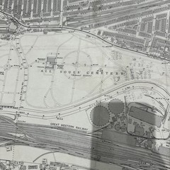 Ordnance Survey 25 Inch To The Mile Large Scale Map 1938. Queen’s Park . London