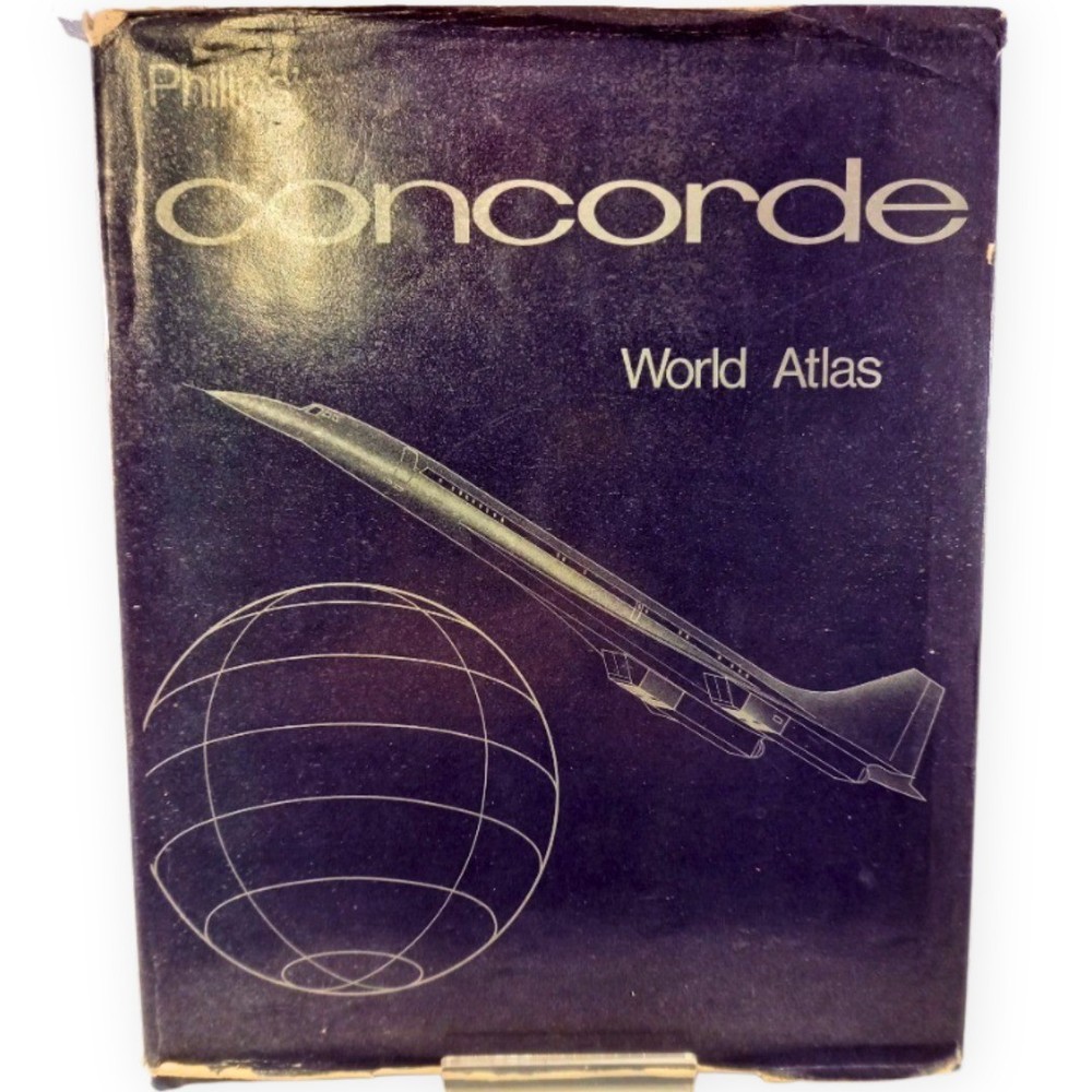 Philip’s Concorde World Atlas 1972 First Edition Hardback Dust Jacket