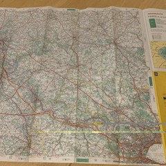 Michelin Map 55 Cane Paris Vintage France Road Map Sheet 55