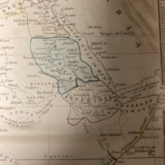 Antique late 1800’s Map of AFRICA by Darton & Clark Very Rare – (1766)