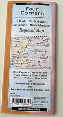 Map of Indian Country / Four Corners (AZ, CO, NM, UT), by GMJ Maps