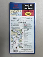 MAPTECH Watch Hill to New Haven Nautical Map Waterproof Folding 36″x24″