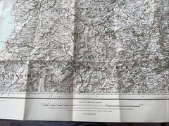 Ordnance Survey Large Sheet Series 1910 Linen Backing 4 and 123 England & Wales