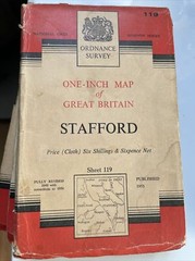 Ordnance Survey seventh series 1:50000 1.25 to 1 mile you choose from list 2
