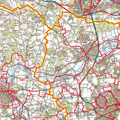(G12) Map of Reading RG Postcode Sectors, Poster of Reading Postcodes
