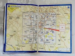 Vintage 1960’s Geographica Road Map Sussex & A-Z Croyden, Purley, Sutton 2001