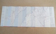 Vintage AA Motorists Road travel Map Switzerland Austria Italy Double sided