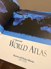 Illustrated World Atlas Hardcover 2004 Barnes Noble Color Maps Geography Book