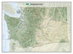 Washington, Tubed: Wall Maps U.S. by National Geographic Maps SHEET MAP
