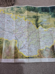 Rare Vintage Road Map Of Czechoslovakia 1981 With Campsites. Auto Kempinky CSSR
