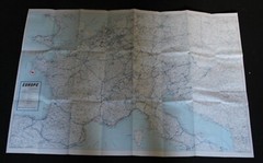 Caravan Club / Geographia 1:2,500,000 Map of Europe & Scandinavia – 1981