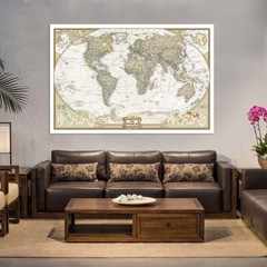 National Geographic Reference Map Poster World Map Wall Hanging 5x3ft 7x5ft