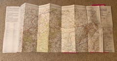 Large bundle of 26 Ordnance Survey maps 1970s to 1990s – in very good condition