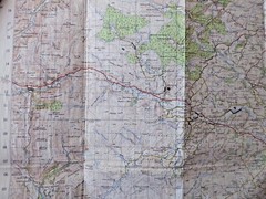 Vintage Ordnance Survey One Inch 7th Series Map, Bala & Welshpool, Cloth, 1952.