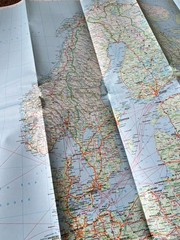 Europe World Region Map Hema Paper Immaculate Clean Barely Opened Free Post UK