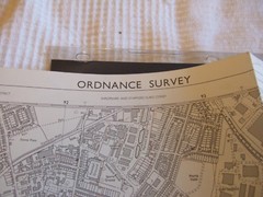 Ordnance Survey (OS) 1:10 000 Sheet Map STAFFS SJ 92 SE -SJ 92 SW Large Map,1990