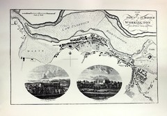 1793 Rare Map Town Harbour Workington Cumberland 18th Century Cumbria Facsimile