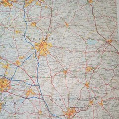 Bartholomew GT Grand Touring Series Map 4. Midlands (1982).