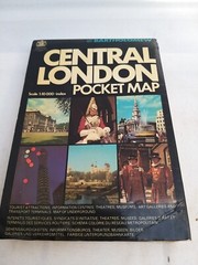 Vintage Bartholomew National Map Central London Pocket Map Dated 1977 folded