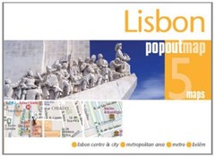 LISBON POPOUT MAP – POCKET SIZE, POP UP LISBON CITY MAP By Popout Maps BRAND NEW