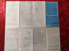 Vintage Ordnance Survey Map Barningham Norfolk TG13 OS 1:25,000 First Series 60s