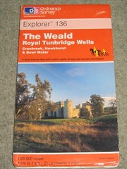 Ordnance Survey Explorer 1:25,000: Sheet 136 The Weald & Tunbridge Wells – 1997