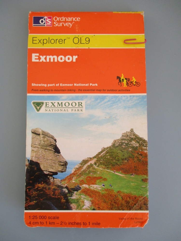 OL9 Exmoor OS Explorer Map Ordnance Survey