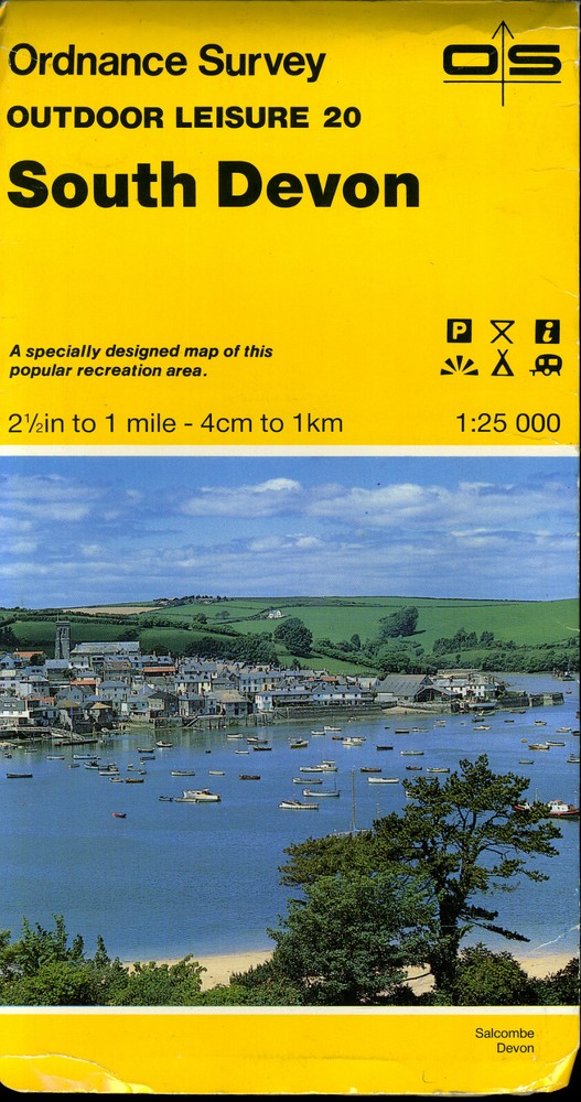Ordinance Survey – Outdoor Leisure 20 Map – South Devon 1986