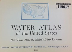 Water Atlas of the United States 1963 2nd Ed Basic Facts About Water Resources