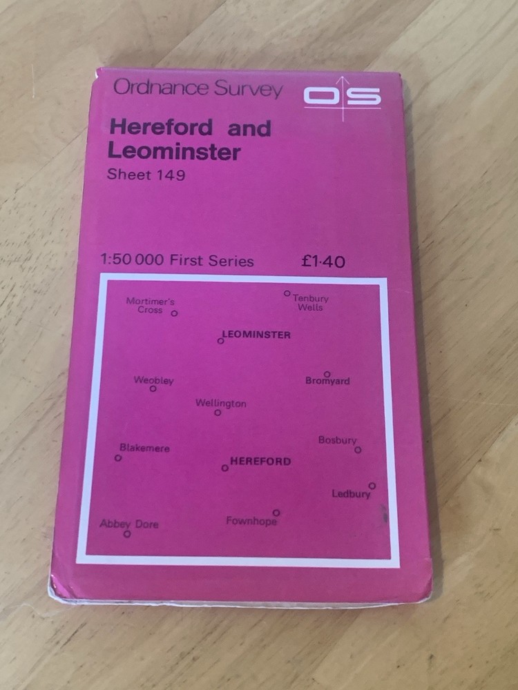 Ordnance Survey Map First Series Sheet 149 Hereford and Leominster OS
