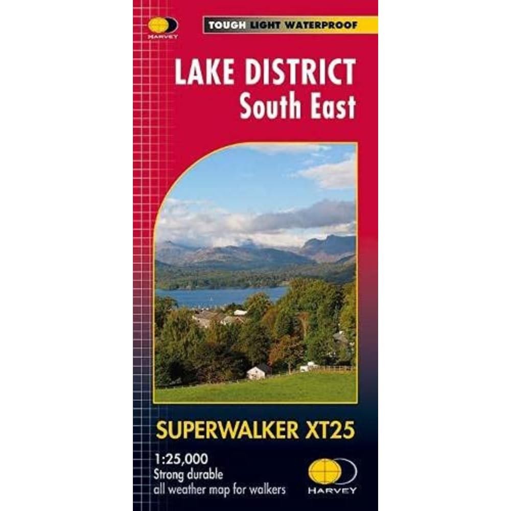 Lake District Walking Map South East British Hiking Durable Waterproof Outdoor