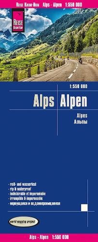Alps (1:550.000) (Map) (UK IMPORT)