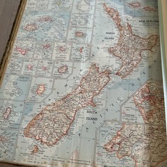 Atlas Folio 1958 Worn Condition. National Geographic