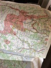 1945 MICHELIN MAP OF AREA OF FRANCE SEE PHOTOS.