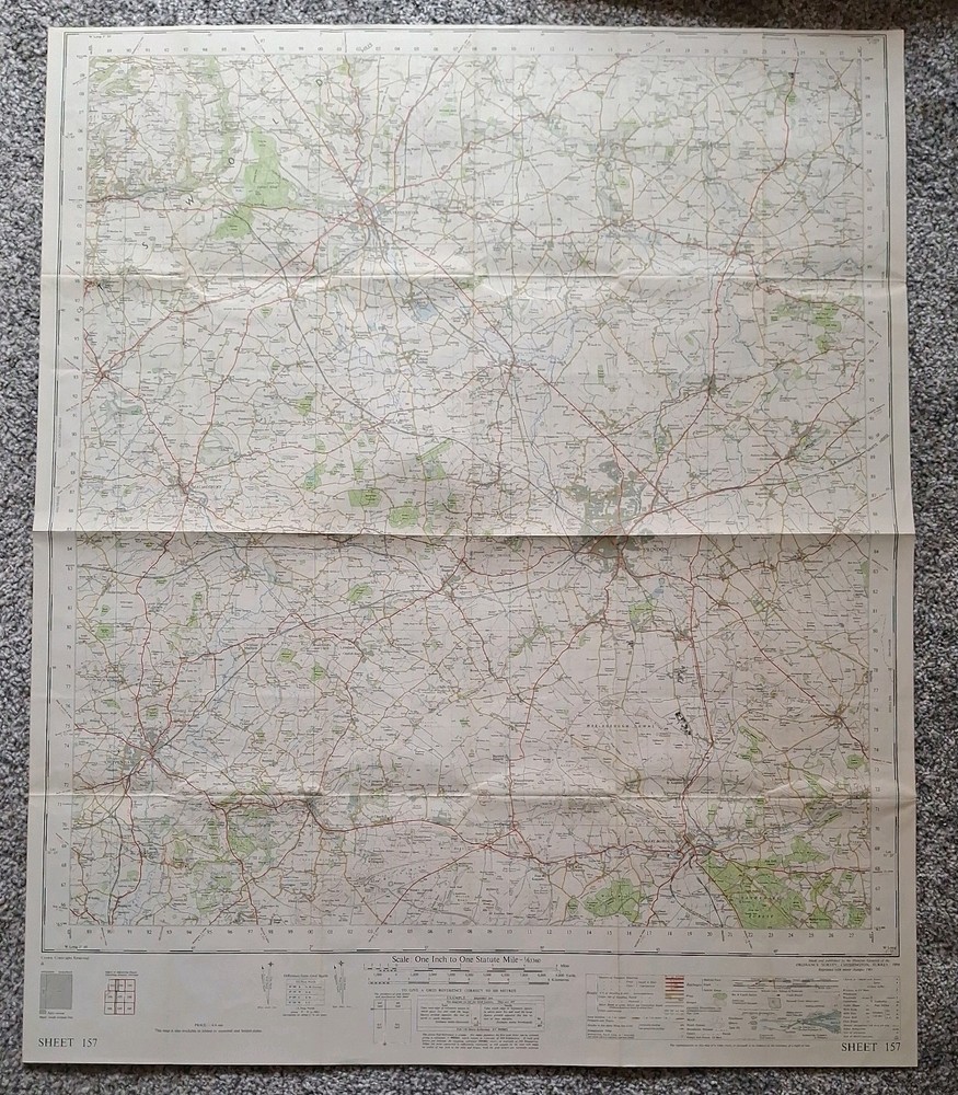 Ordnance Survey Map Of Swindon Sheet 157