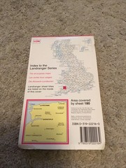 Ordnance Survey Sheet Map – Landranger 180 – Barnstaple Folded