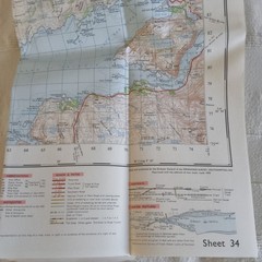OS Ordnance Survey, S.Skye Arisaig, Mallaig, Scotland 1″ Map sheet 34, 1970
