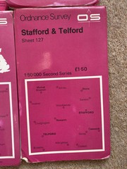 Job Lot 7 O/S Ordnance Survey Maps Mixed Bundle Midland region