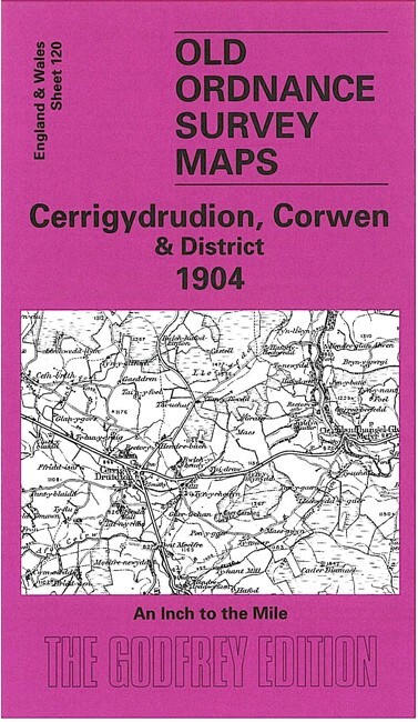 Cerrigydrudion, Corwen & District 1904 One Inch Sheet 120 by Derrick Pratt