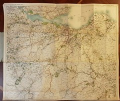 Vintage Gall & Inglis Cloth ‘The Graded Road Maps’ Edinburgh & District