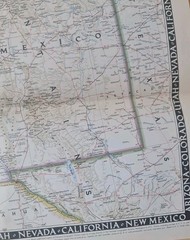 Lot of 3 National Geographic Large Folded Paper Historical Maps of the USA 1950s