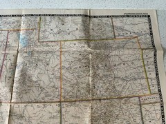1948 Nat Geographic Magazine, Large Paper Map, South Western United States
