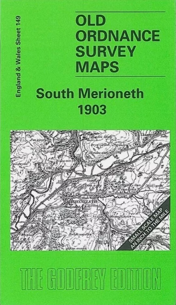 MAP OF South Merioneth 1903 One Inch sheet 149 by Alan Leather