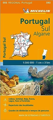 Portugal Sul, Algarve Regional Map 593 (Michelin Regional Maps) by Michelin The