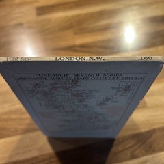 LONDON NORTH WEST Ordnance Survey Map 1958 Sheet 160 Seventh Series St Albans