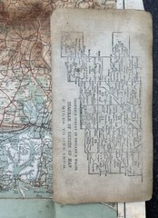 1910 Ordnance Survey Map Southampton Isle of Wight Linen Backed OS