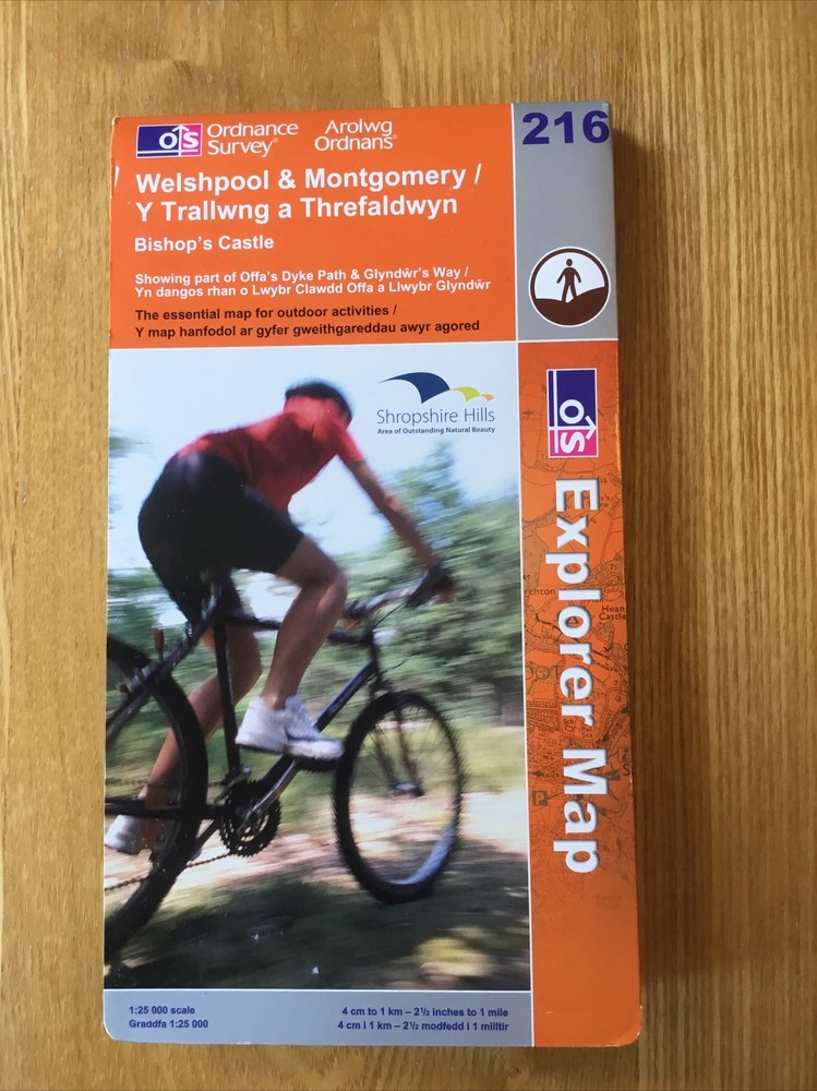 2005 Ordnance Survey Explorer Map 216 Welshpool And Montgomery – Bishop’s Castle